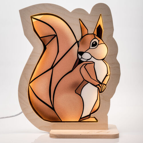 Lampa Wiewiórka pastelowo pomarańczowa