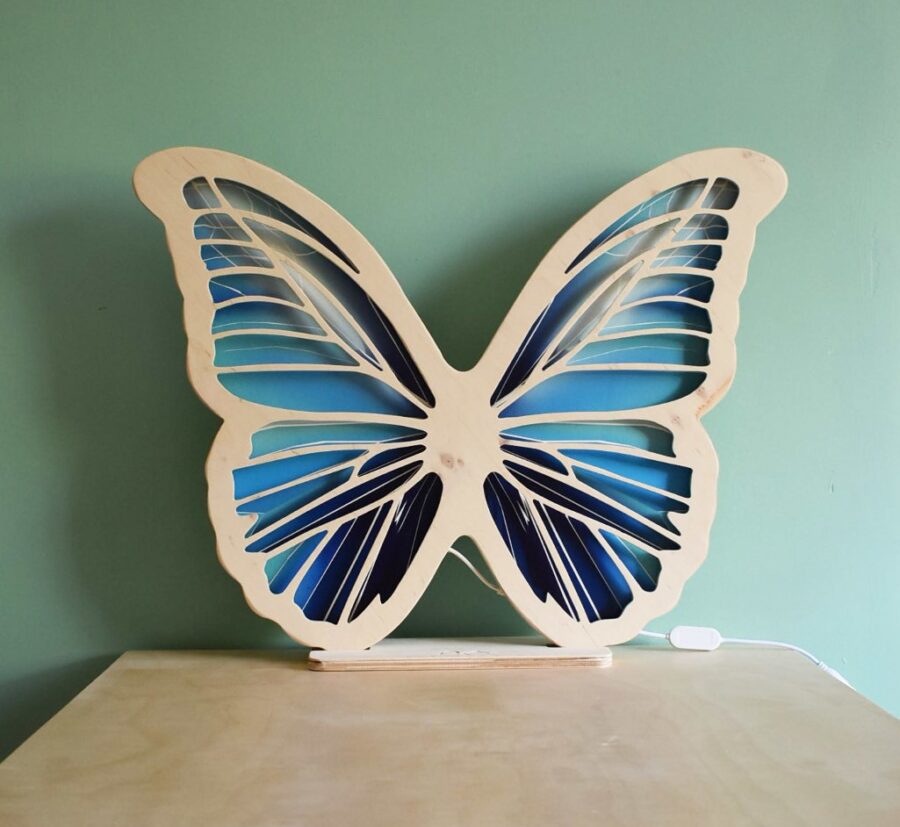 Lampa Motyl lazurowy