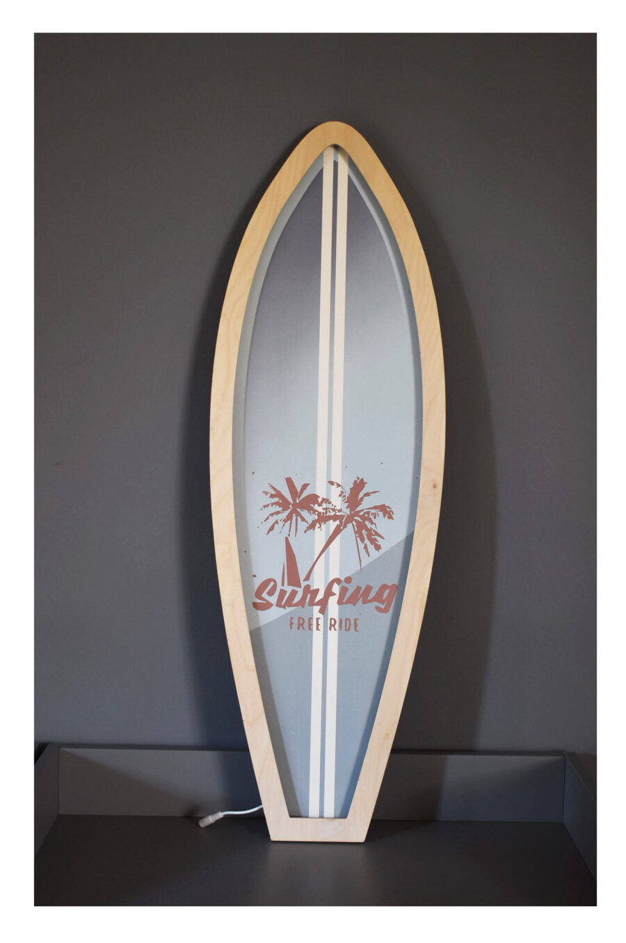 Lampa Deska Surfingowa błękitna