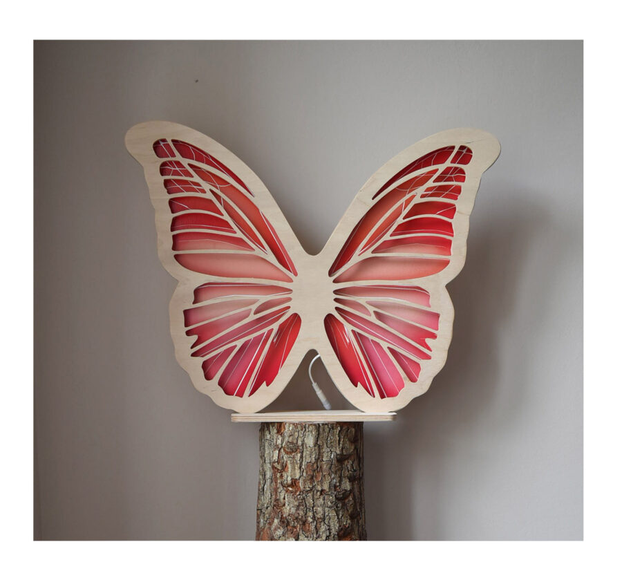 Lampa Motyl koralowy